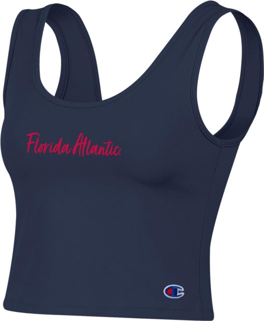 Florida Atlantic University Women's Scoop Neck Crop Tank Top