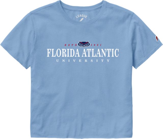 Florida Atlantic University Owls Women's Crop Short Sleeve T-Shirt