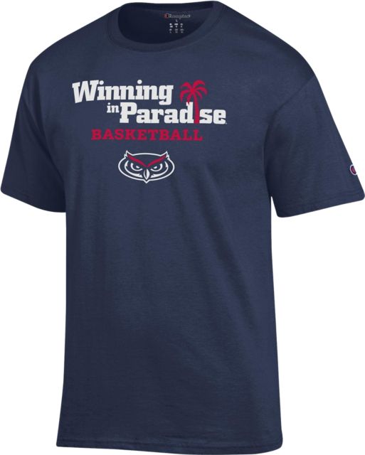 Florida Atlantic University Owls Basketball Winning in Paradise Short Sleeve T-Shirt