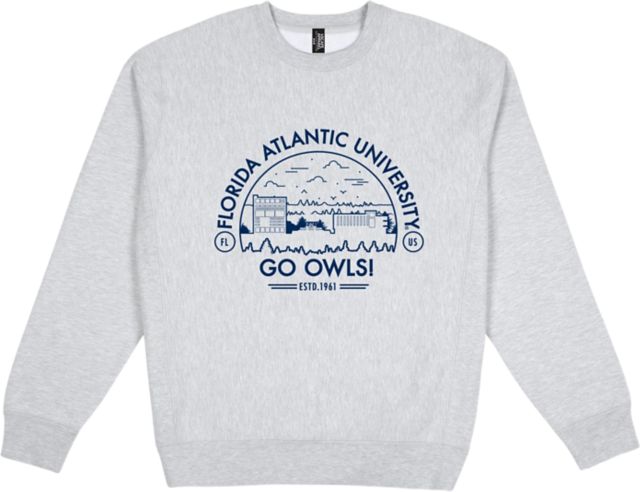 Florida Atlantic University Premium Heavyweight Pullover Fleece Crewneck - ONLINE ONLY