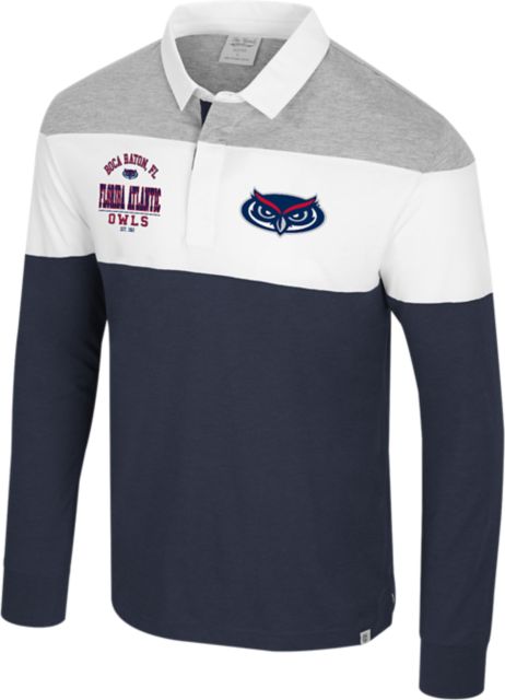 Florida Atlantic University Owls Ground Floor Long Sleeve Rugby Polo