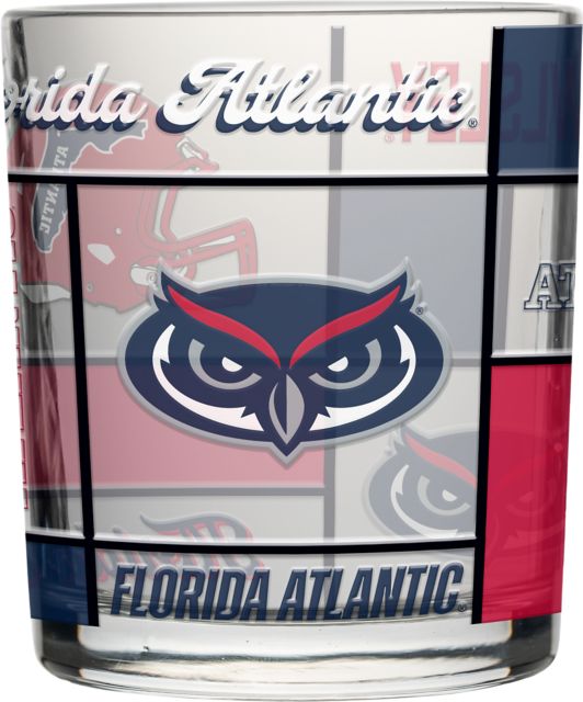 Florida Atlantic University 12 oz. Rocks Glass