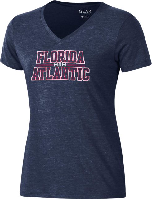 Florida Atlantic University Mom Women's V-Neck Short Sleeve T-Shirt