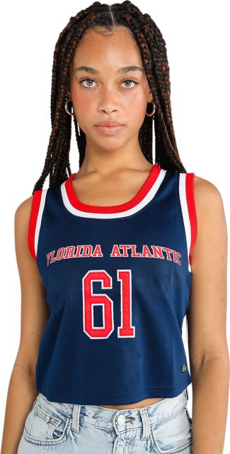 Florida Atlantic University Women's Cropped Basketball Jersey