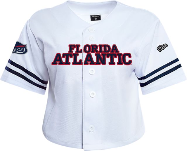 Florida Atlantic University Owls Women's Crop Baseball Jersy