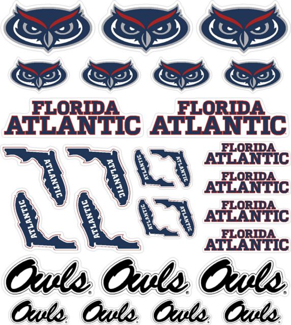 Florida Atlantic University Sticker Sheet