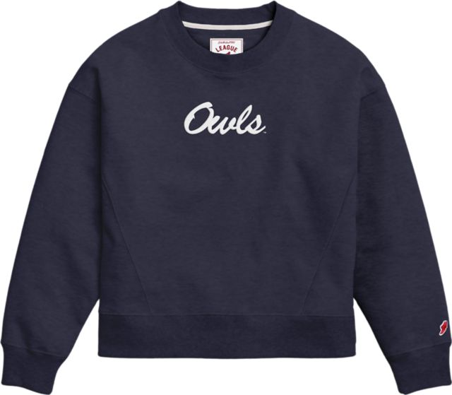 Florida Atlantic University Owls Women's Boxy Crewneck Sweatshirt