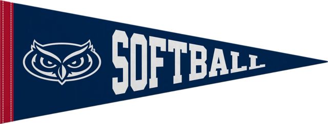 Florida Atlantic University 9x24 Softball Owls Pennant