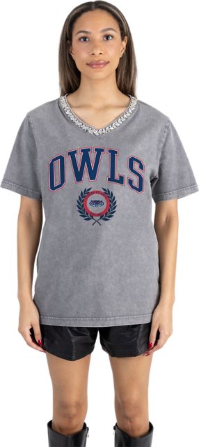 Florida Atlantic University Women's Relaxed V-Neck Short Sleeve T-Shirt