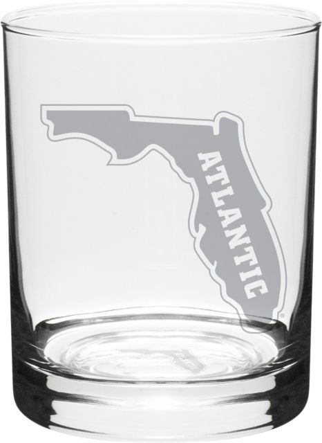 Florida Atlantic University Owls 14 oz. Double Old Fashioned Glass