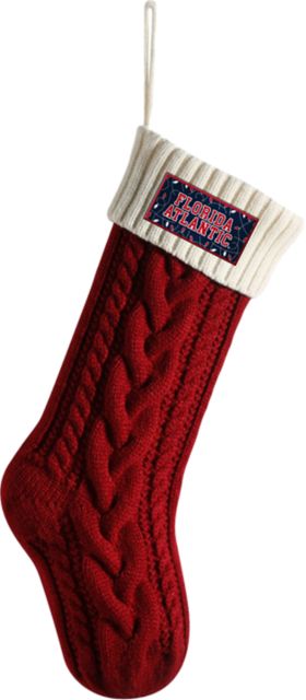 Florida Atlantic University Knitted Holiday Stocking