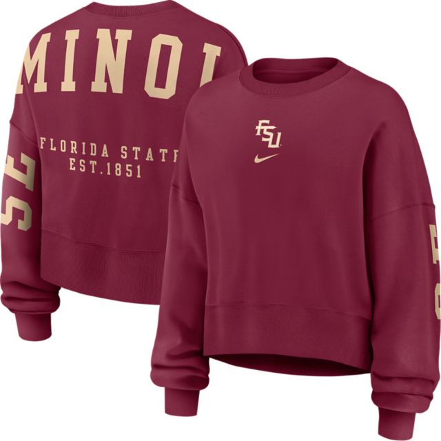 Florida State University Seminoles Women's Boxy Phoenix Crewneck Sweatshirt