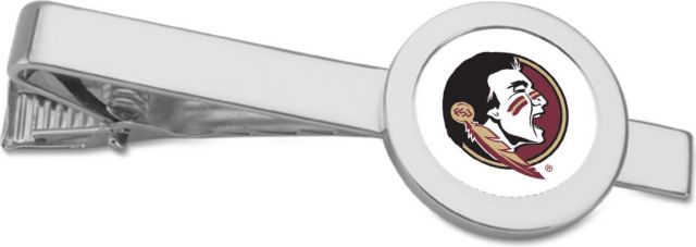 CSI Silver Tie Bar With Colored Medallian - ONLINE ONLY