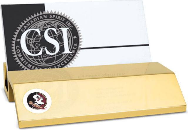 CSI Gold  Card Holder With  Colored Medallion - ONLINE ONLY