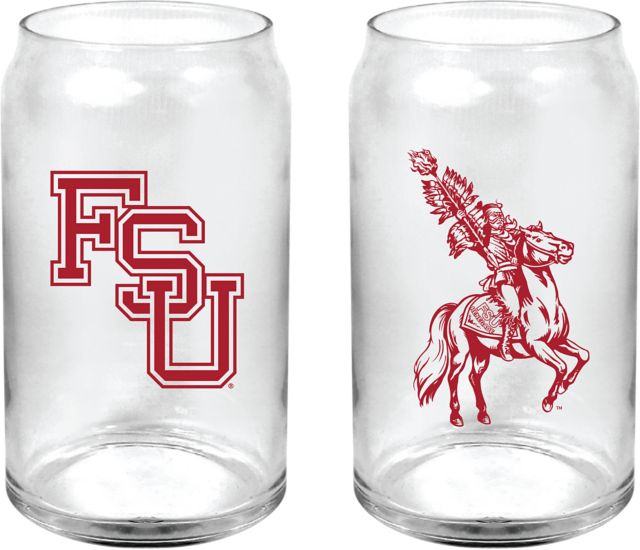 Florida State University 16 oz. Glass