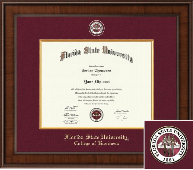 Church Hill Classics Presidential Diploma Frame. College of Business  - ONLINE ONLY
