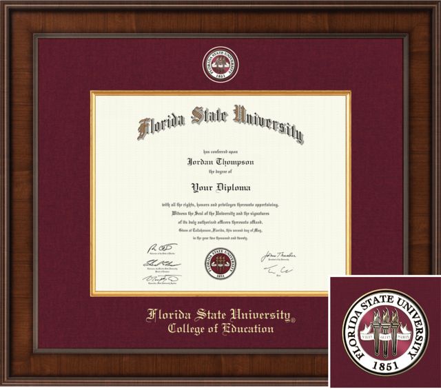 Church Hill Classics Presidential Diploma Frame. College of Education  - ONLINE ONLY