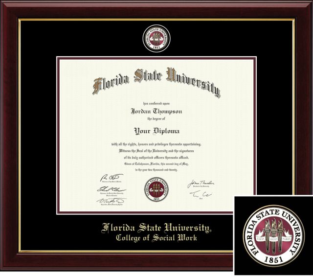 Church Hill Classics Masterpiece Diploma Frame. College of Social Work  - ONLINE ONLY