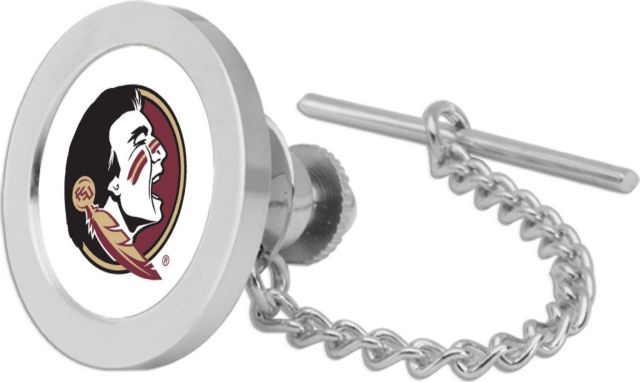 CSI Silver Tie Tack/Lapel Pin Gift Boxed With Colored Medallion - ONLINE ONLY