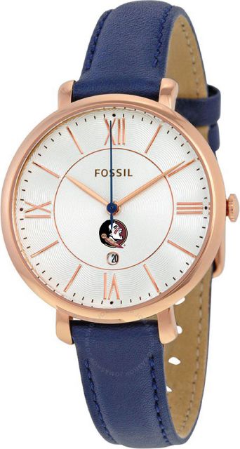 Fossil Jacqueline Navy Leather Watch - ONLINE ONLY