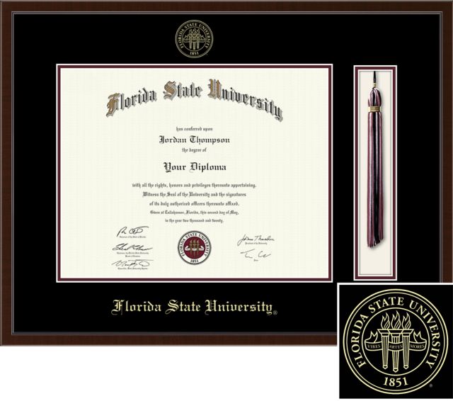 Church Hill Classics Tassel Diploma Frame. Bachelors, Masters, PhD. - ONLINE ONLY