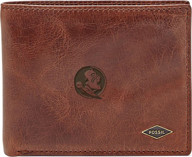 Fossil Leather Ryan RFID Flip ID Bifold - Dark Brown - ONLINE ONLY