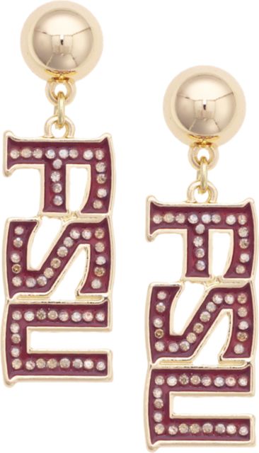 Florida State University Pave Outline Earrings