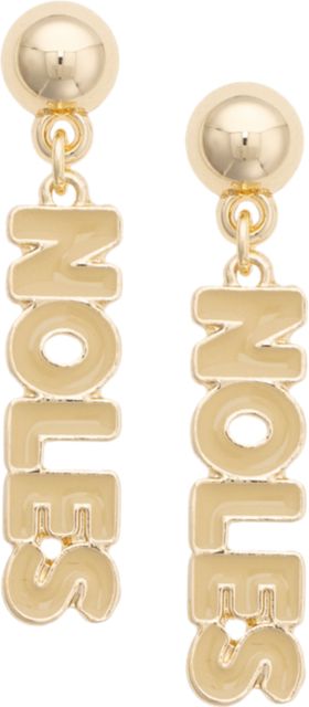 Florida State University Nameplate Earrings