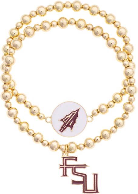 Florida State University Ball Bead Bracelet