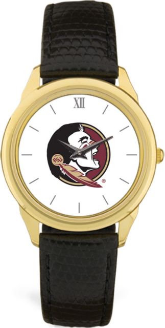 CSI Men's Black Leather  Wristwatch  (Gift Boxed) With Colored Medallion - ONLINE ONLY