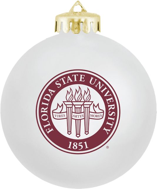 Florida State University Round Shatterproof Ornament