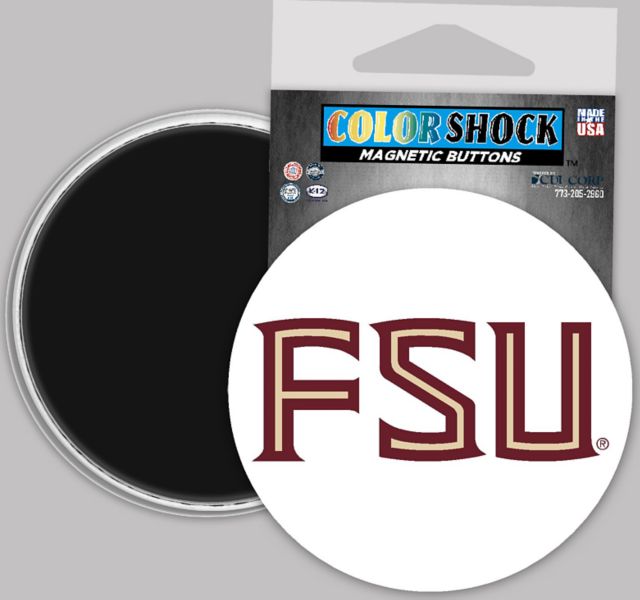 Florida State University 3" Button Magnet