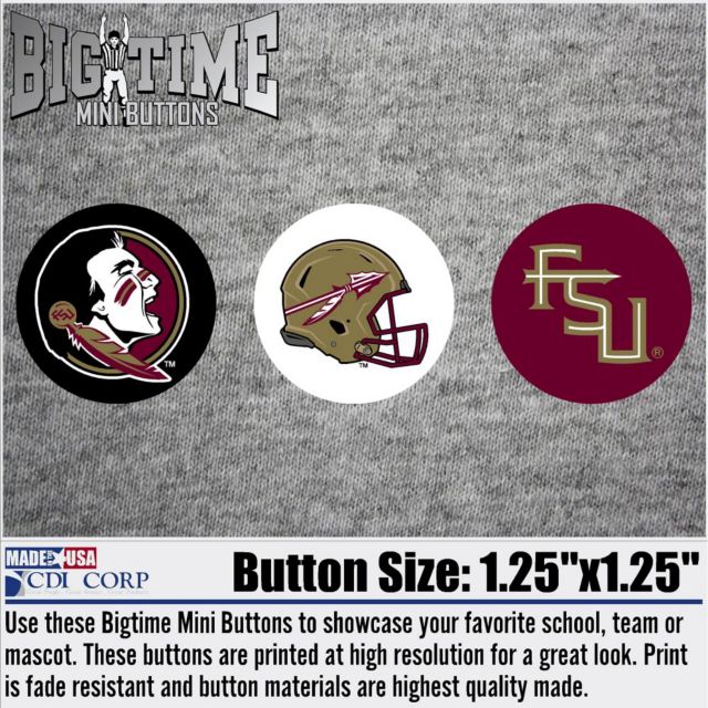 Florida State University Seminoles 3-Pack Mini Button
