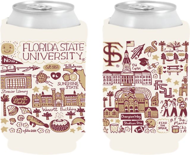Florida State University Julia Gash Can Coozie