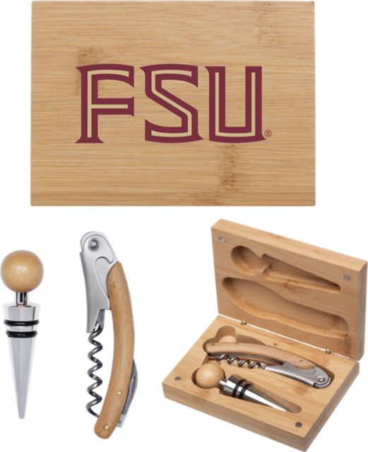 Florida State University Bamboo Wine Tool Set