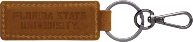 Florida State University Leather Keychain