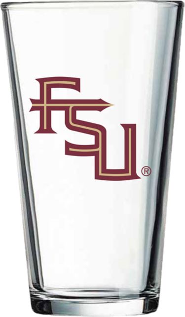 Florida State University 16 oz. Glass