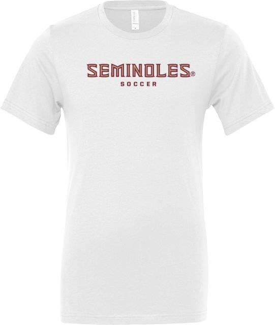 Florida State Bella + Canvas Jersey Cotton T Shirt Seminoles Soccer - ONLINE ONLY