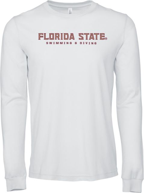 Florida State Bella + Canvas Jersey Cotton Long Sleeve T Shirt Florida State Swim & Dive - ONLINE ONLY