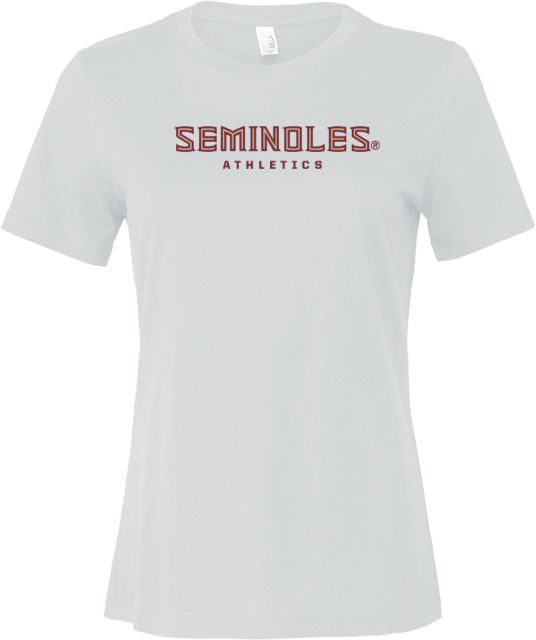 Florida State Bella + Canvas Womens Relaxed Cotton T Shirt Seminoles Athletics - ONLINE ONLY