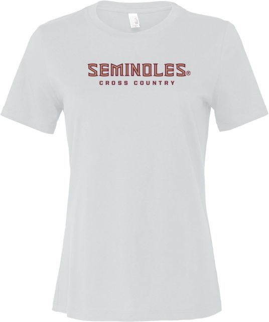 Florida State Bella + Canvas Womens Relaxed Cotton T Shirt Seminoles Cross Country - ONLINE ONLY