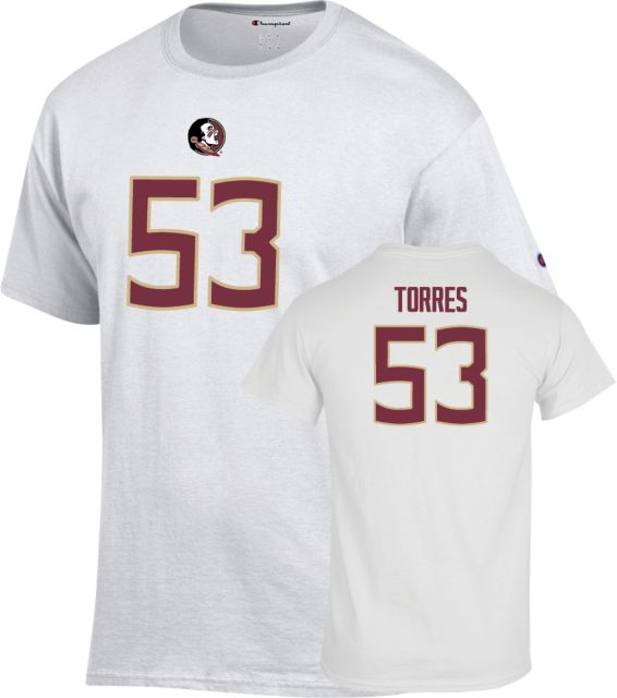 Florida State Football T-Shirt Brandon Torres - 53 - ONLINE ONLY