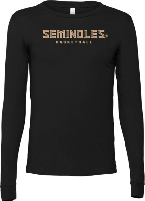 Florida State Bella + Canvas Jersey Cotton Long Sleeve T Shirt Seminoles Basketball - ONLINE ONLY