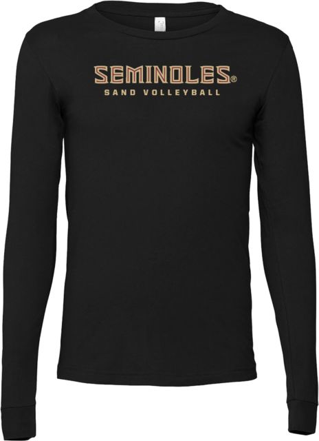 Florida State Bella + Canvas Jersey Cotton Long Sleeve T Shirt Seminoles Sand Volleyball - ONLINE ONLY