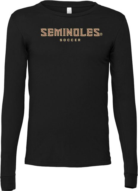 Florida State Bella + Canvas Jersey Cotton Long Sleeve T Shirt Seminoles Soccer - ONLINE ONLY