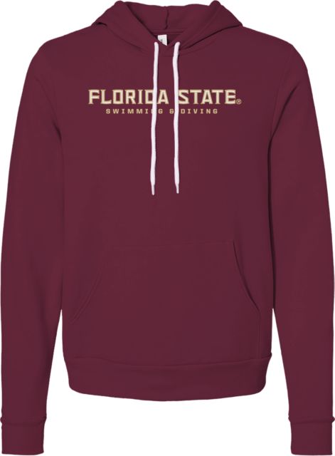 Florida State Bella + Canvas Fleece Hood Florida State Swim & Dive - ONLINE ONLY