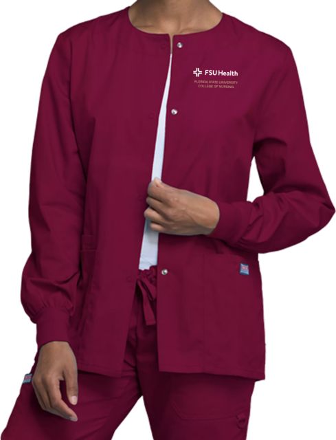 Workwear Originals Womens Scrub Jacket Florida State Nursing - Online Only