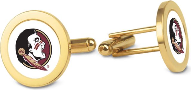 CSI Gold Cufflinks (Gift Boxed) With Colored Medallion - ONLINE ONLY