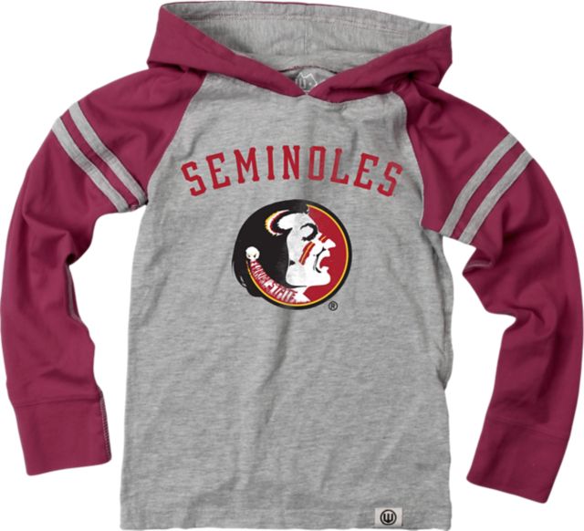 Florida State University Seminoles Toddler Boys Raglan Hooded Long Sleeve Shirt