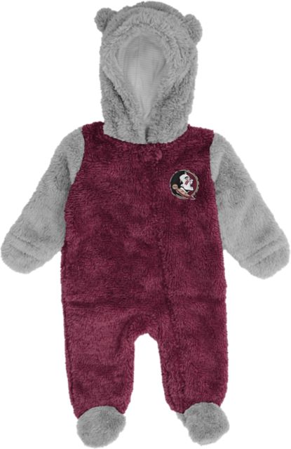 Florida State University Infant Game Nap Teddy Fleece Bodysuit